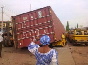 Container accident in Lagos