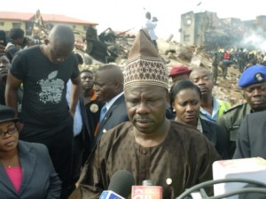 Amosun Visits disaster scene