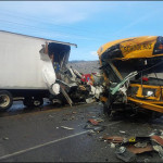 ANOTHER MOURNING AVERTED: 18 CHILDREN CHEAT DEATH IN LAGOS AS TRUCK HIT SCHOOL BUS
