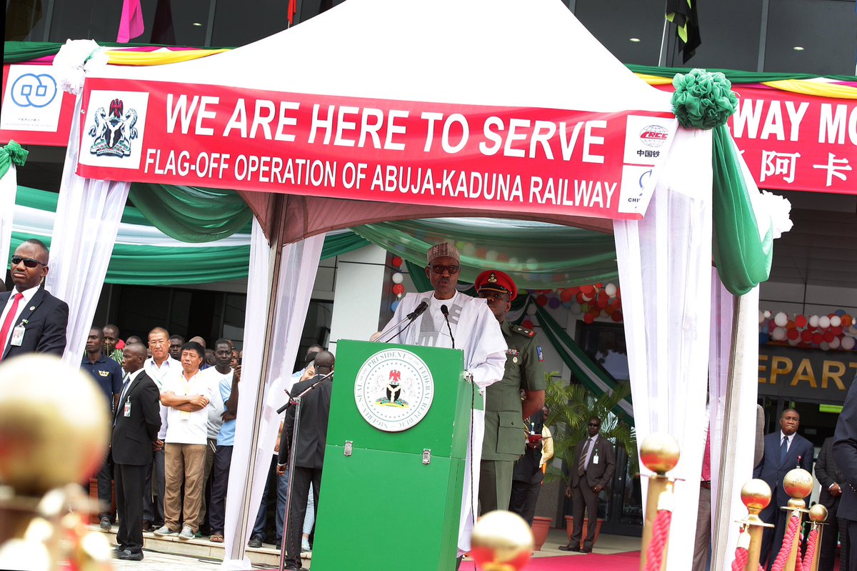 Buhari Commissions Abuja-Kaduna Rail