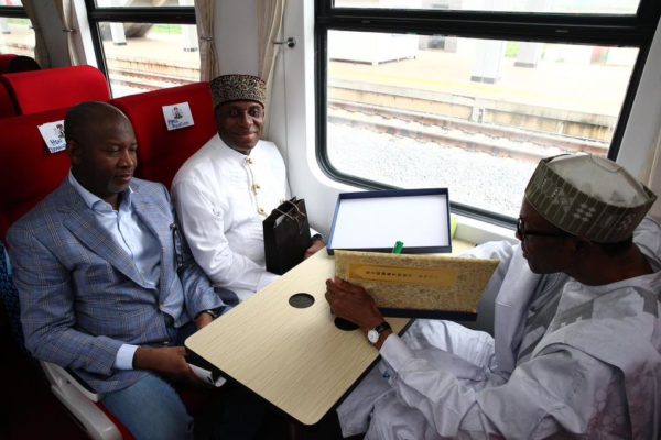 Buhari Commissions Abuja-Kaduna Rail1