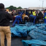 11 LIVES LOST AS TYRE BLOWOUT CAUSES COMMERCIAL BUS TO SUMMERSAULT AND EXPLODE IN LAGOS