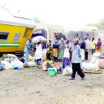 ONE KILLED AS TRAIN RUNS INTO TRADERS, VEHICLES IN ENUGU