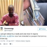 LAGOS UBER DRIVER ALLEGEDLY ABSCONDS WITH PASSENGER’S PASSPORT, $2,000