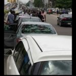 UBER DRIVERS DOWN TOOLS, TAKE TO THE STREETS OF LAGOS IN PROTEST