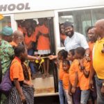 DESMOND ELLIOT BUYS ‘FREE SCHOOL RIDE BUS’ FOR SURULERE STUDENTS