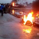 TANKER EXPLOSION IN BAYELSA: ONE KILLED, MANY VEHICLES BURNT